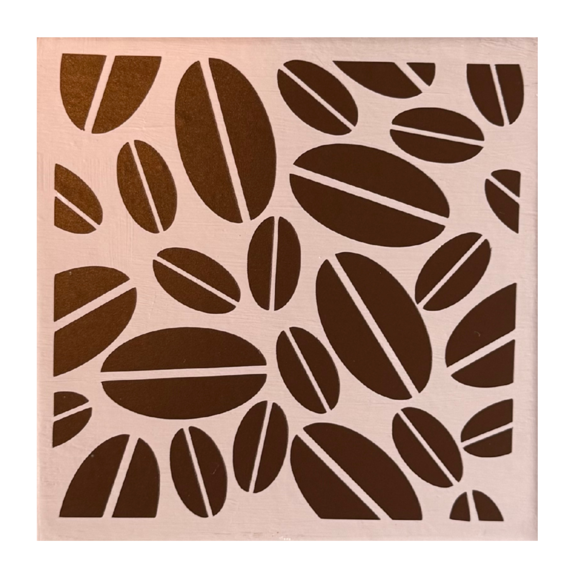 Coffee Bean Square Coaster