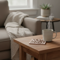 Coffee Bean Square Coaster
