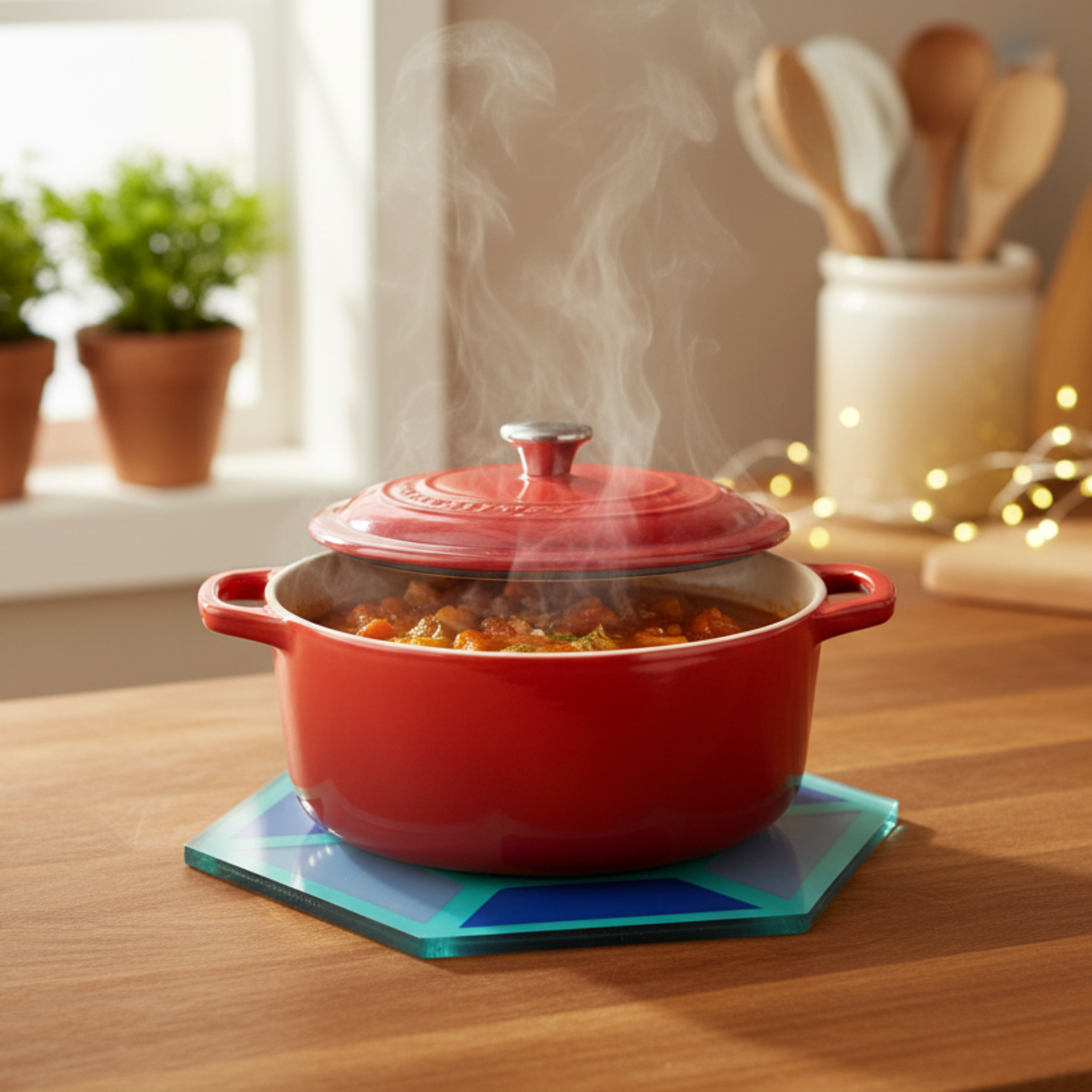 Cooking: 10% Skill  90% Avoiding the Smoke Alarm Trivet