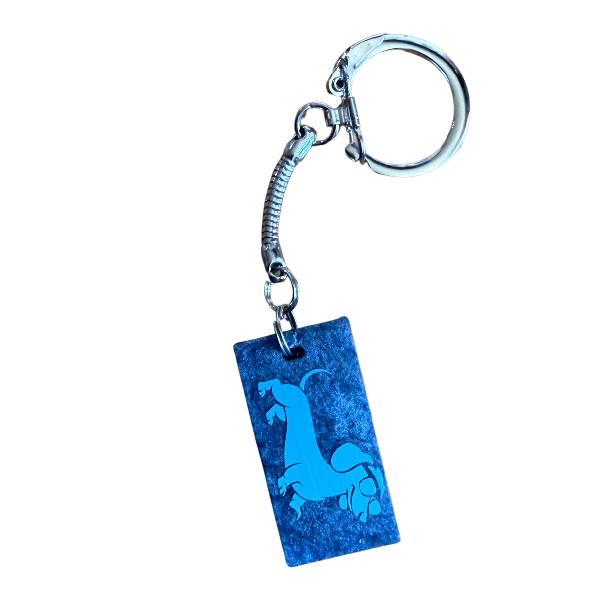 Small Rectangular Resin Keychain