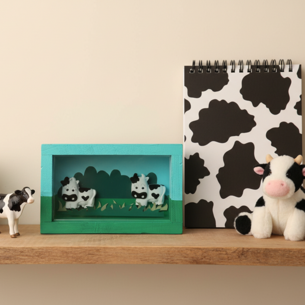 Moo Meadow Shadow Box