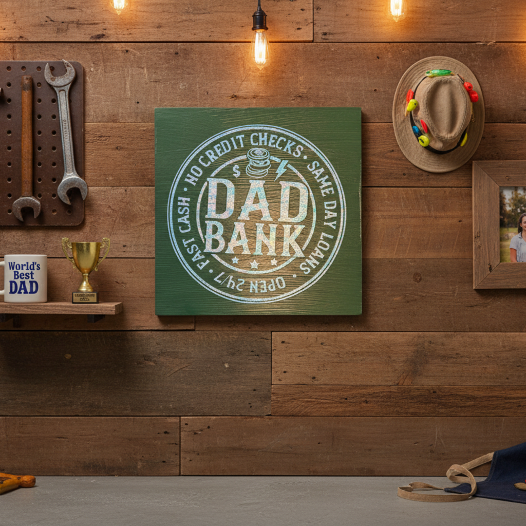 Dad Bank Sign