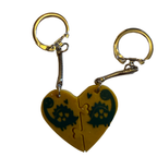 Resin Couples Heart Puzzle Piece Keychain Set
