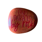 Small Painted Rock- Rock Pun Edition