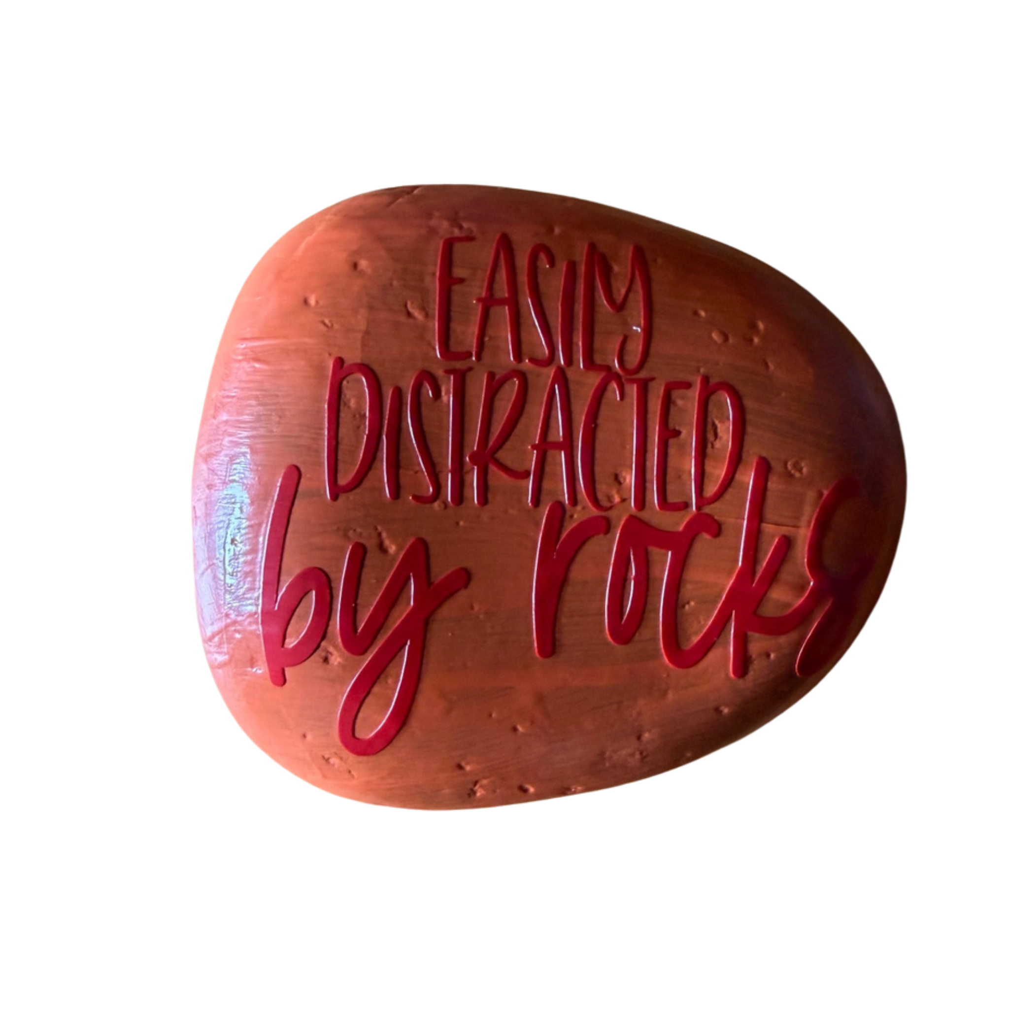Small Painted Rock- Rock Pun Edition