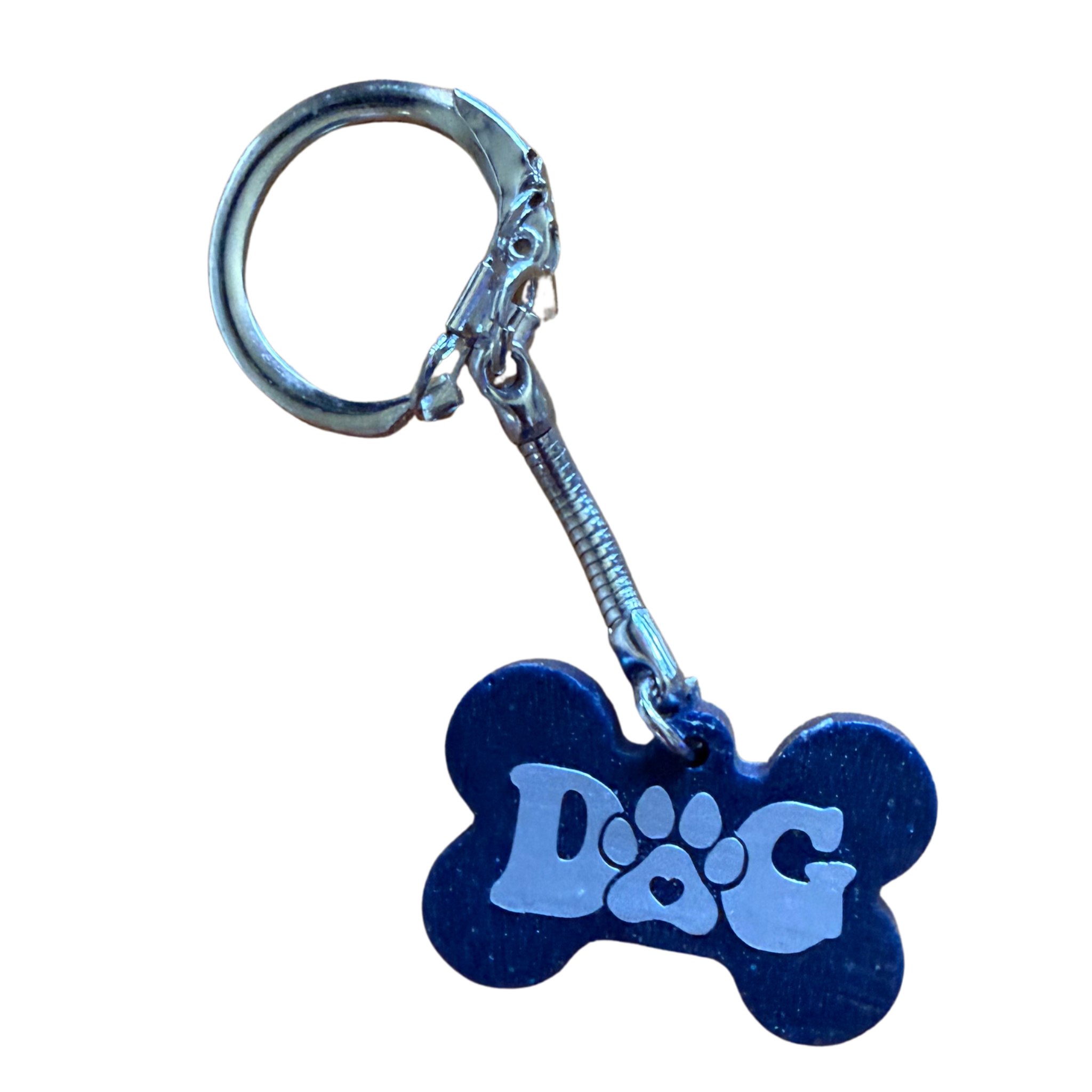 Dog Bone Shaped Resin Keychain