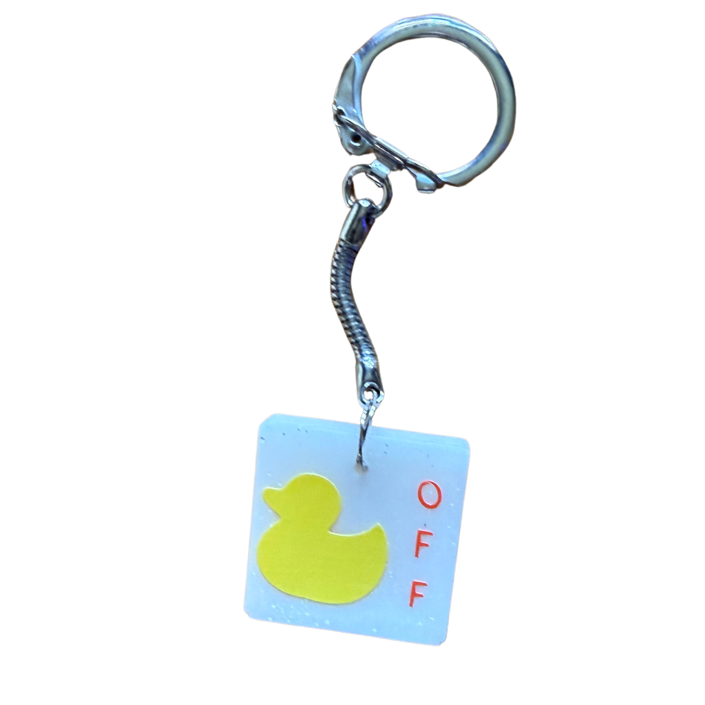 Square Resin Keychain