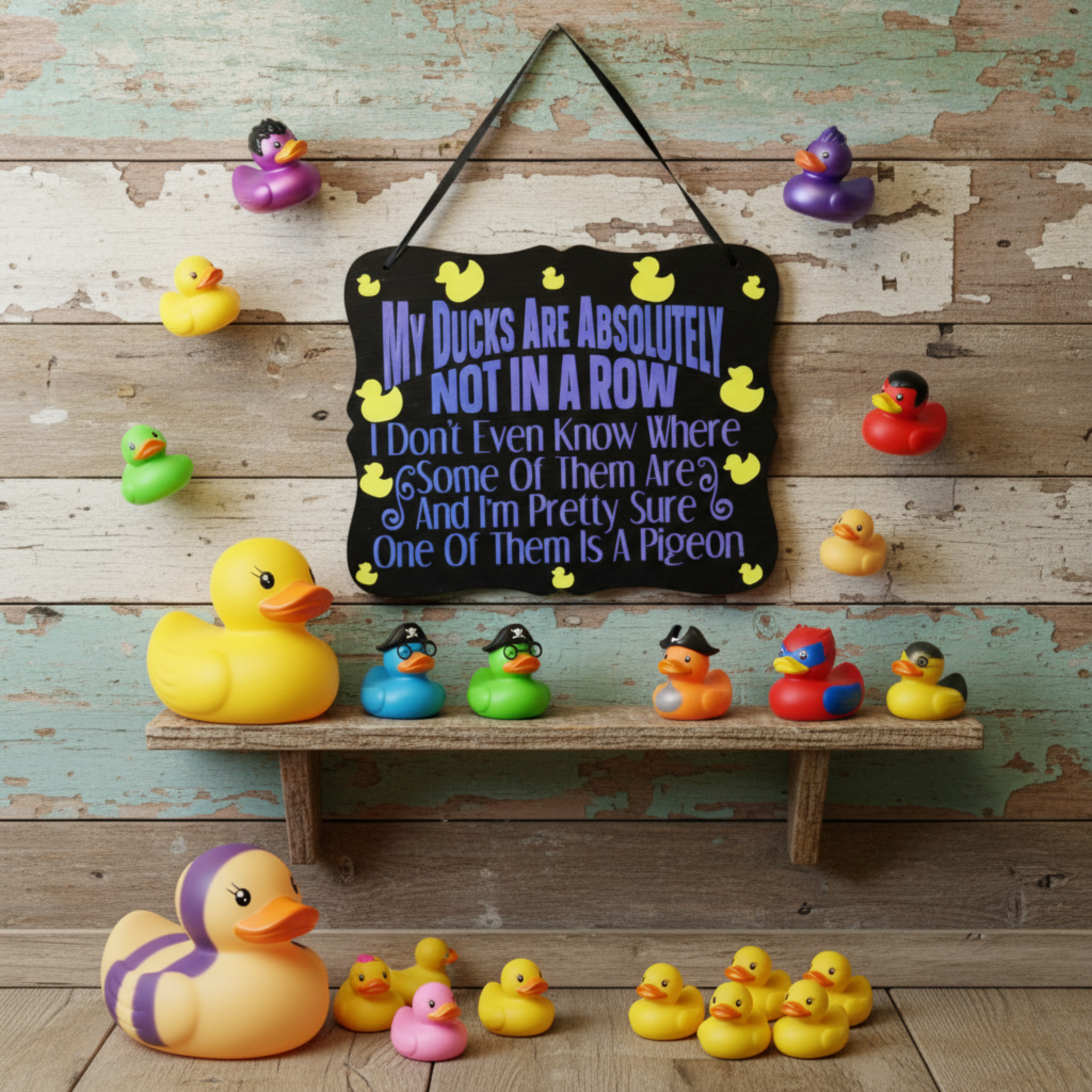 My Ducks Are Absolutely Not In A Row Sign