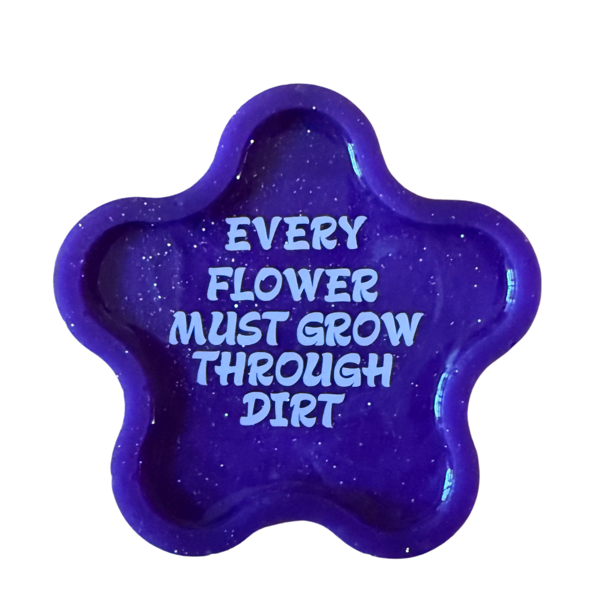 4 Inch Flower Shaped Resin Coaster