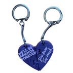 Best Friends Resin Puzzle Keychain Set