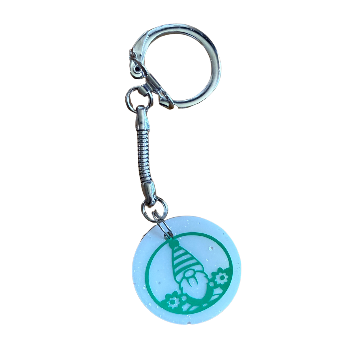 Small Round Resin Keychain