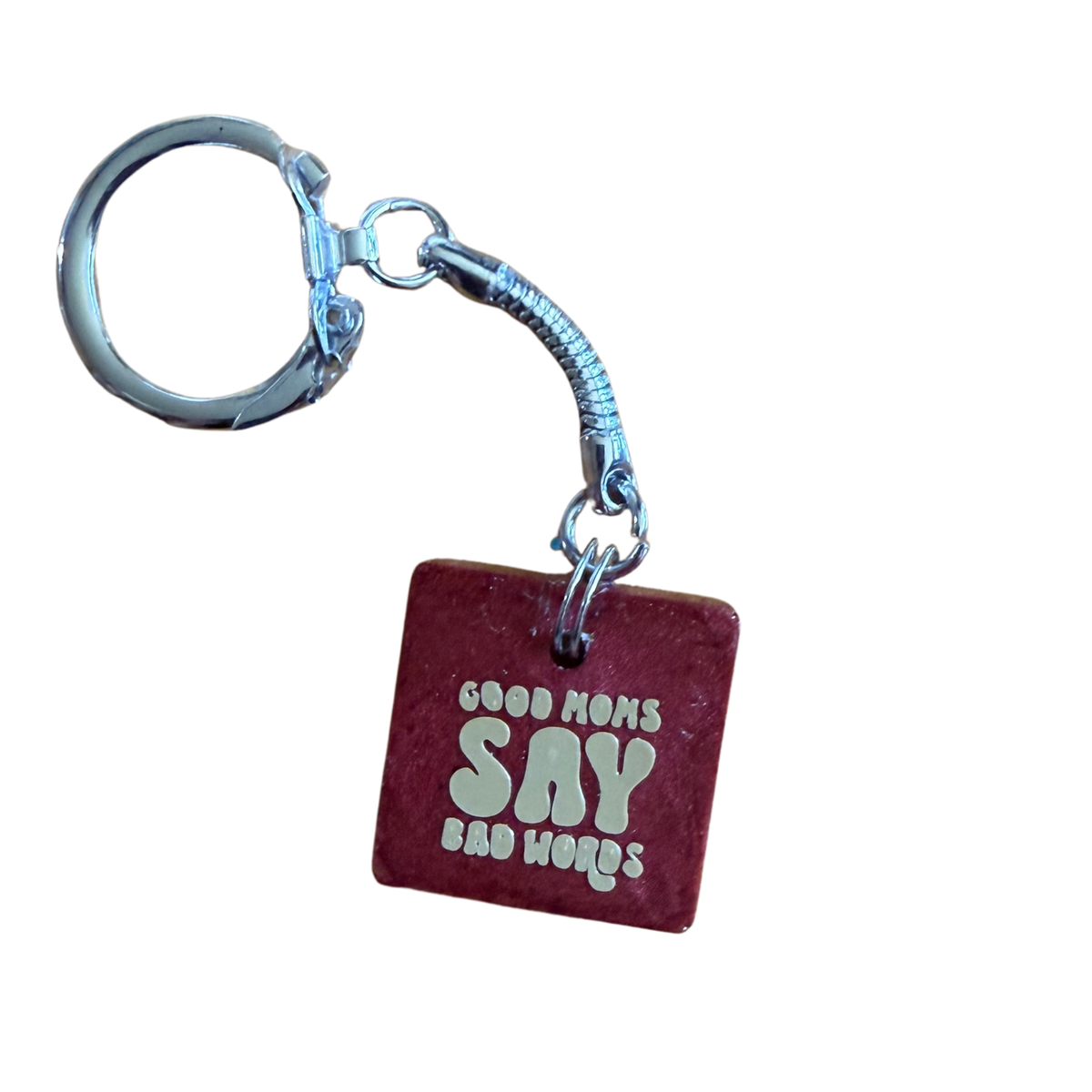 Square Resin Keychain