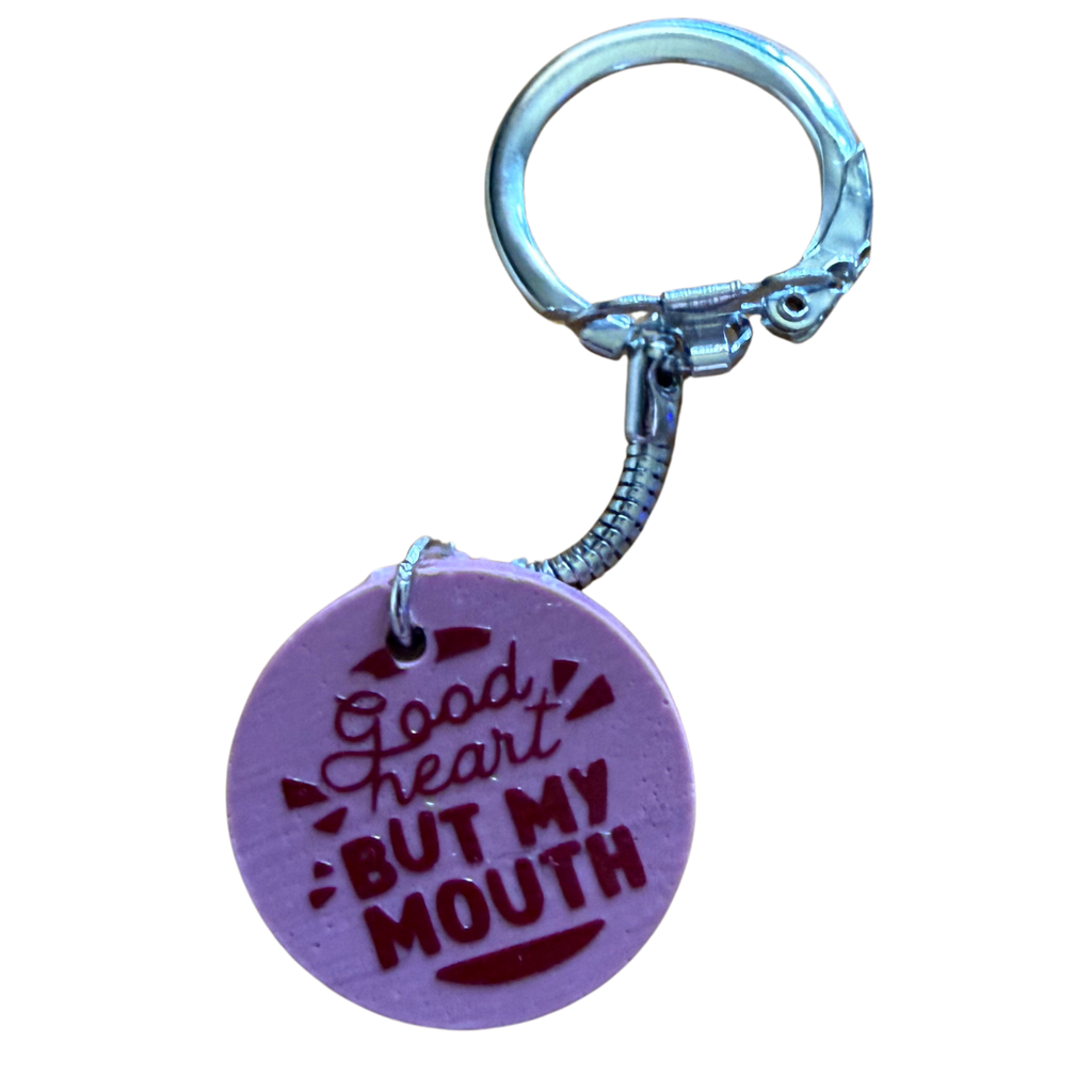 Small Round Resin Keychain