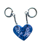 Best Friends Resin Puzzle Keychain Set