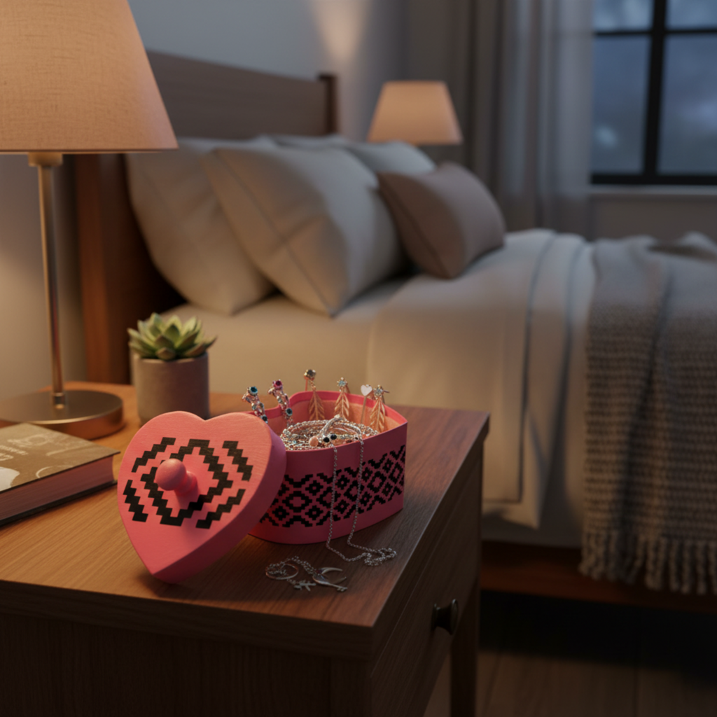 Heart Shaped Trinket Box