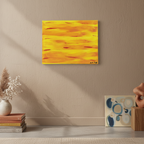 Blazing Horizon: Abstract Heat Wave Painting