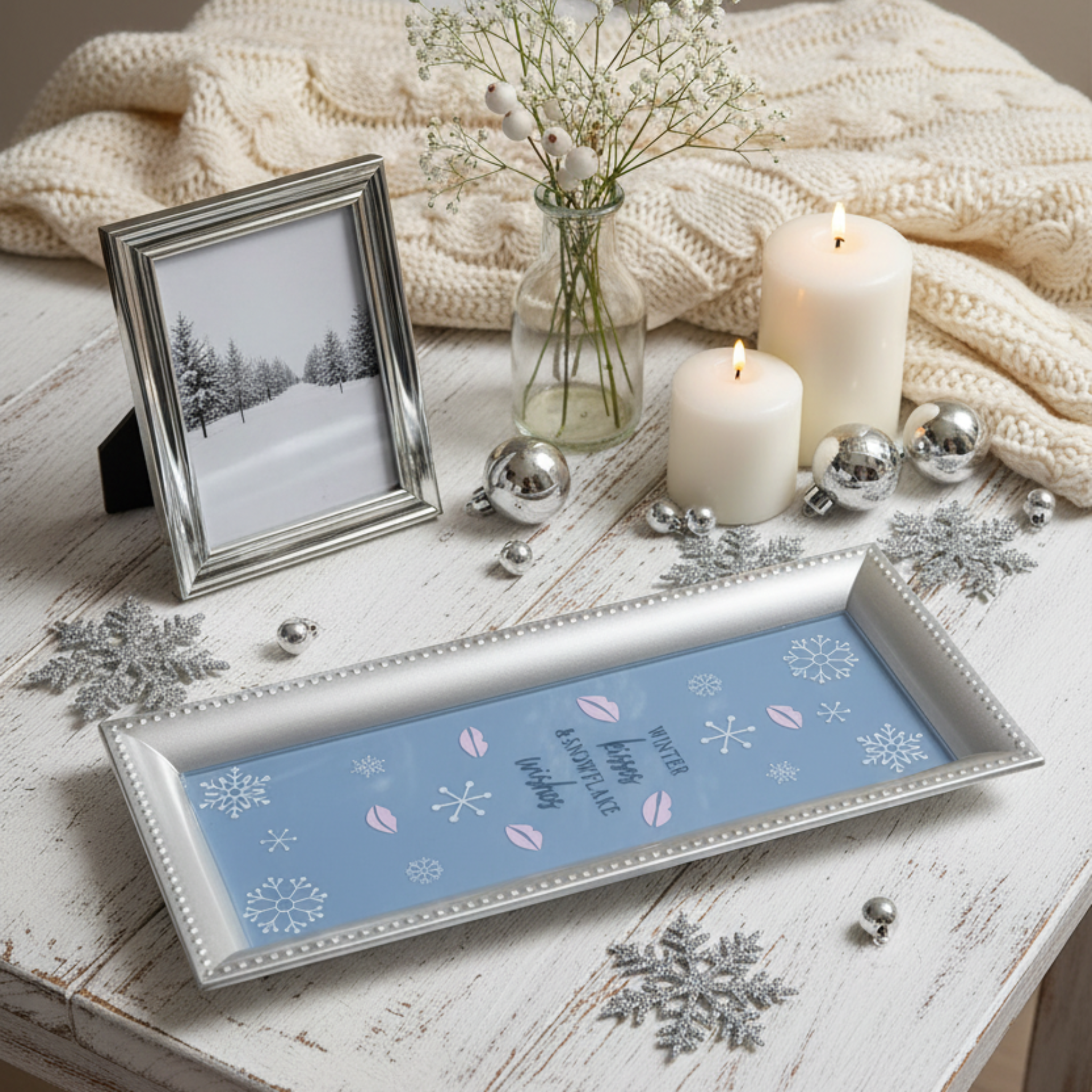 Winter Decorative Tray