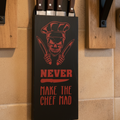 Never Make the Chef Mad 4-Slot Knife Holder