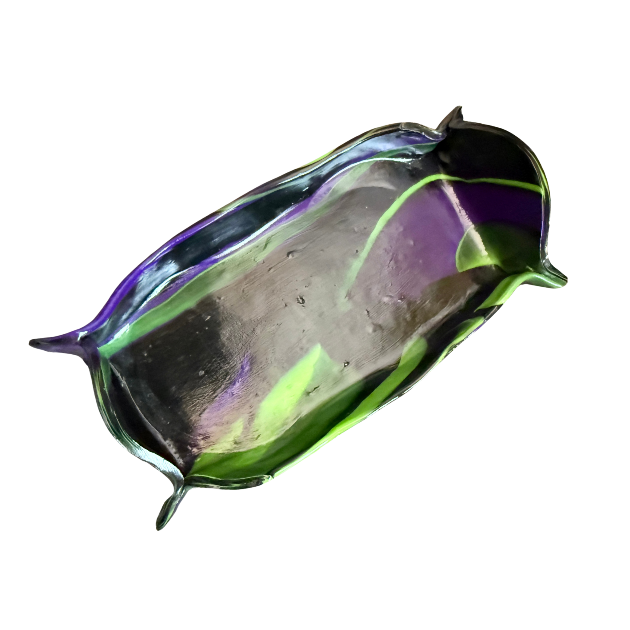 Black, Green and Purple Trinket Tray