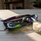 Black, Green and Purple Trinket Tray