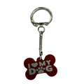Dog Bone Shaped Resin Keychain