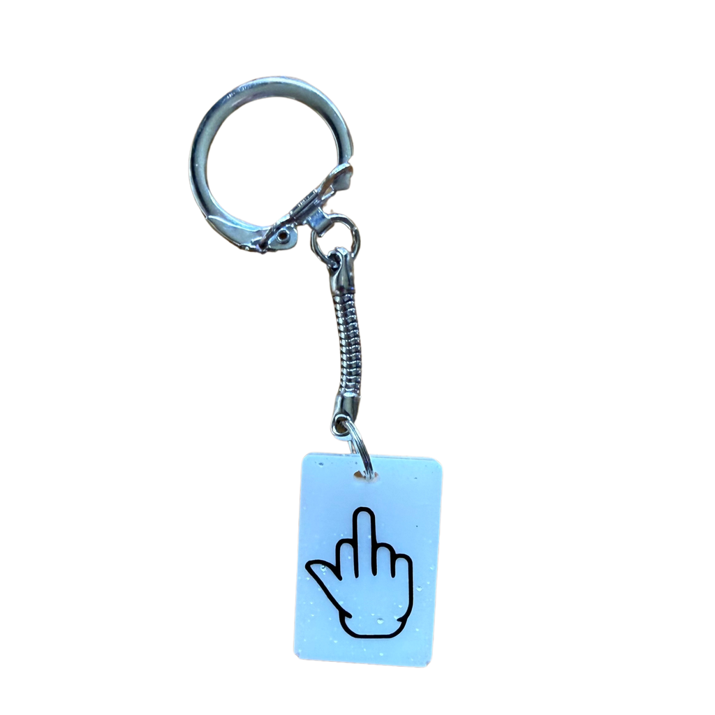 Small Rectangular Resin Keychain