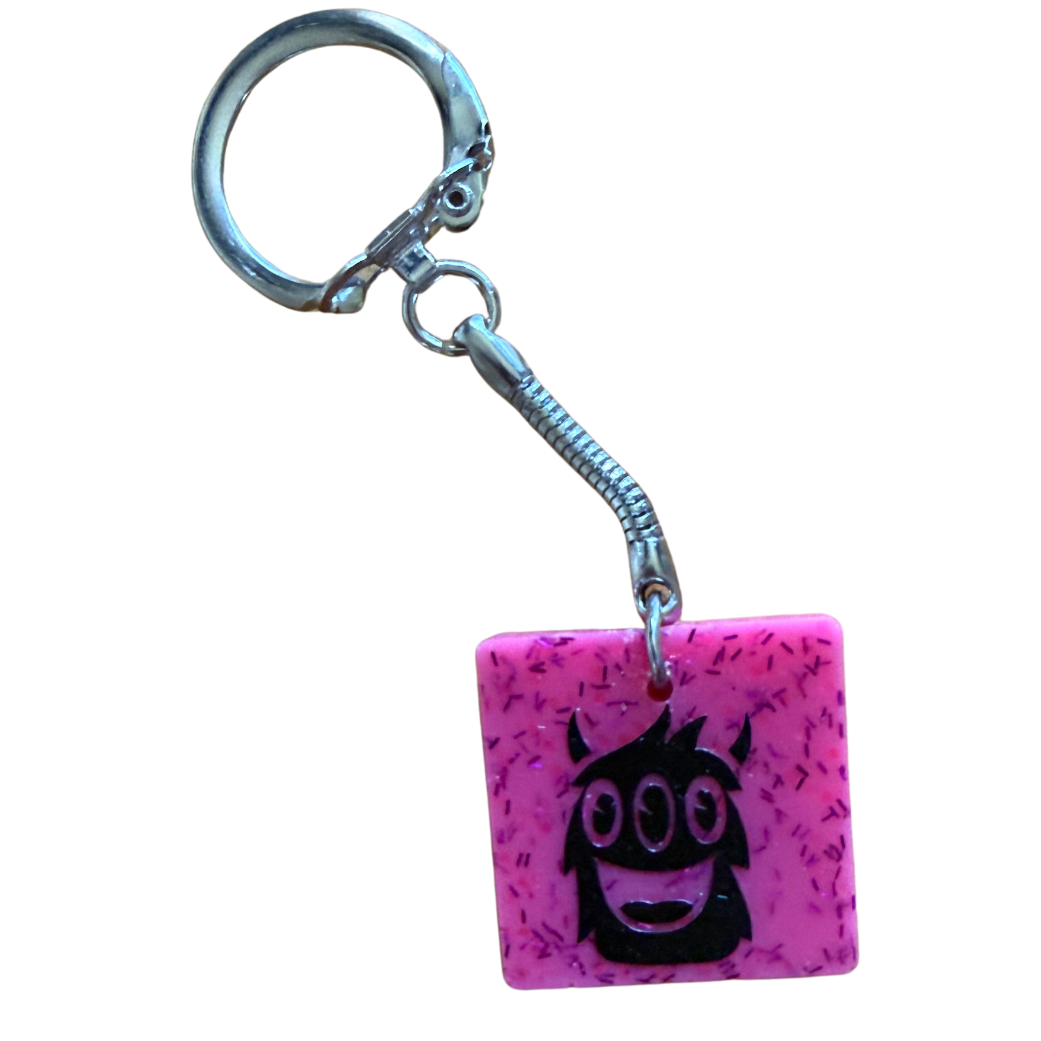 Square Resin Keychain