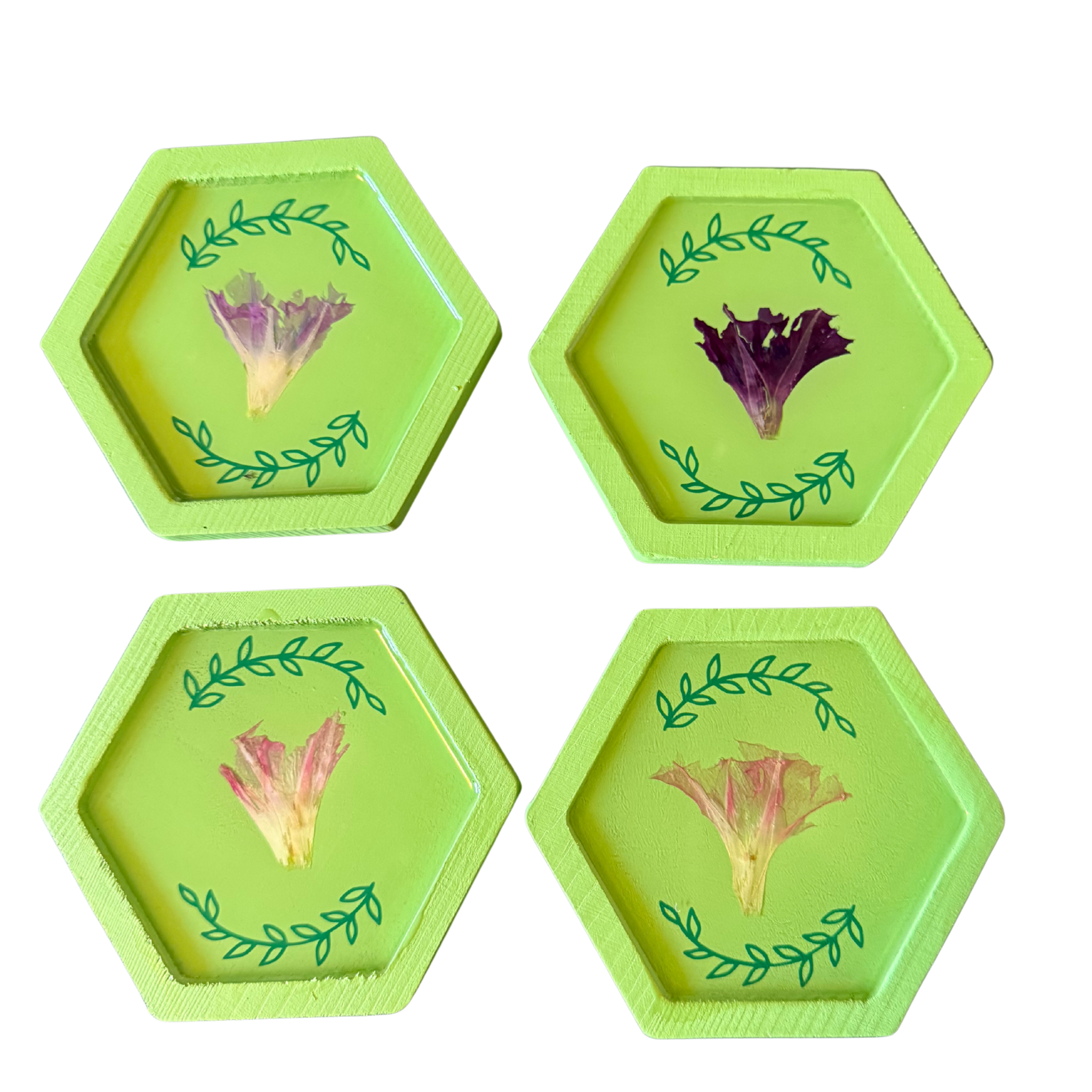 Morning Glory Coasters Set of 4