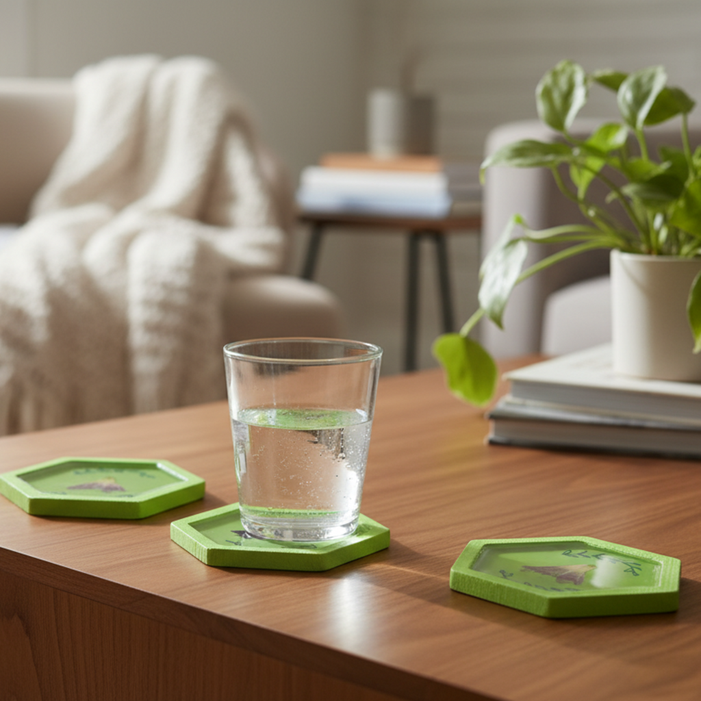 Morning Glory Coasters Set of 4
