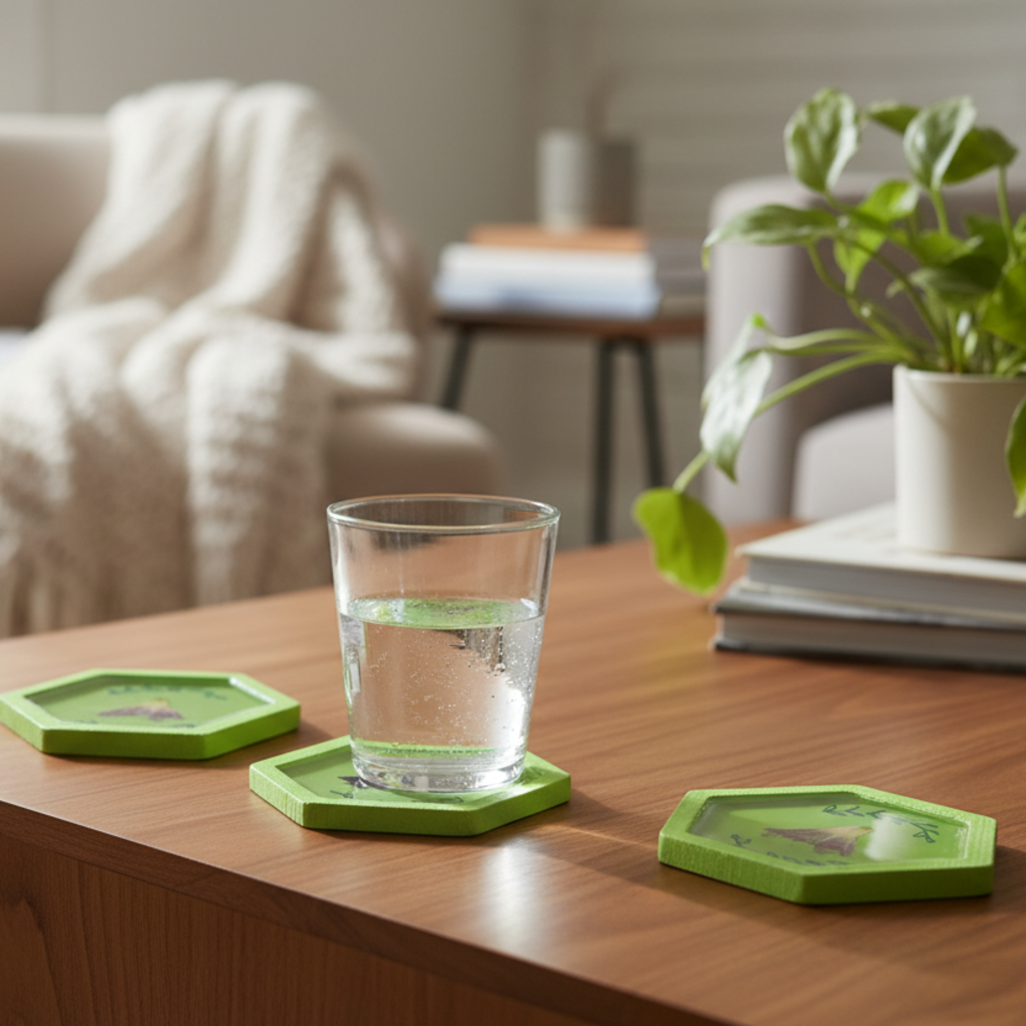 Morning Glory Coasters Set of 4