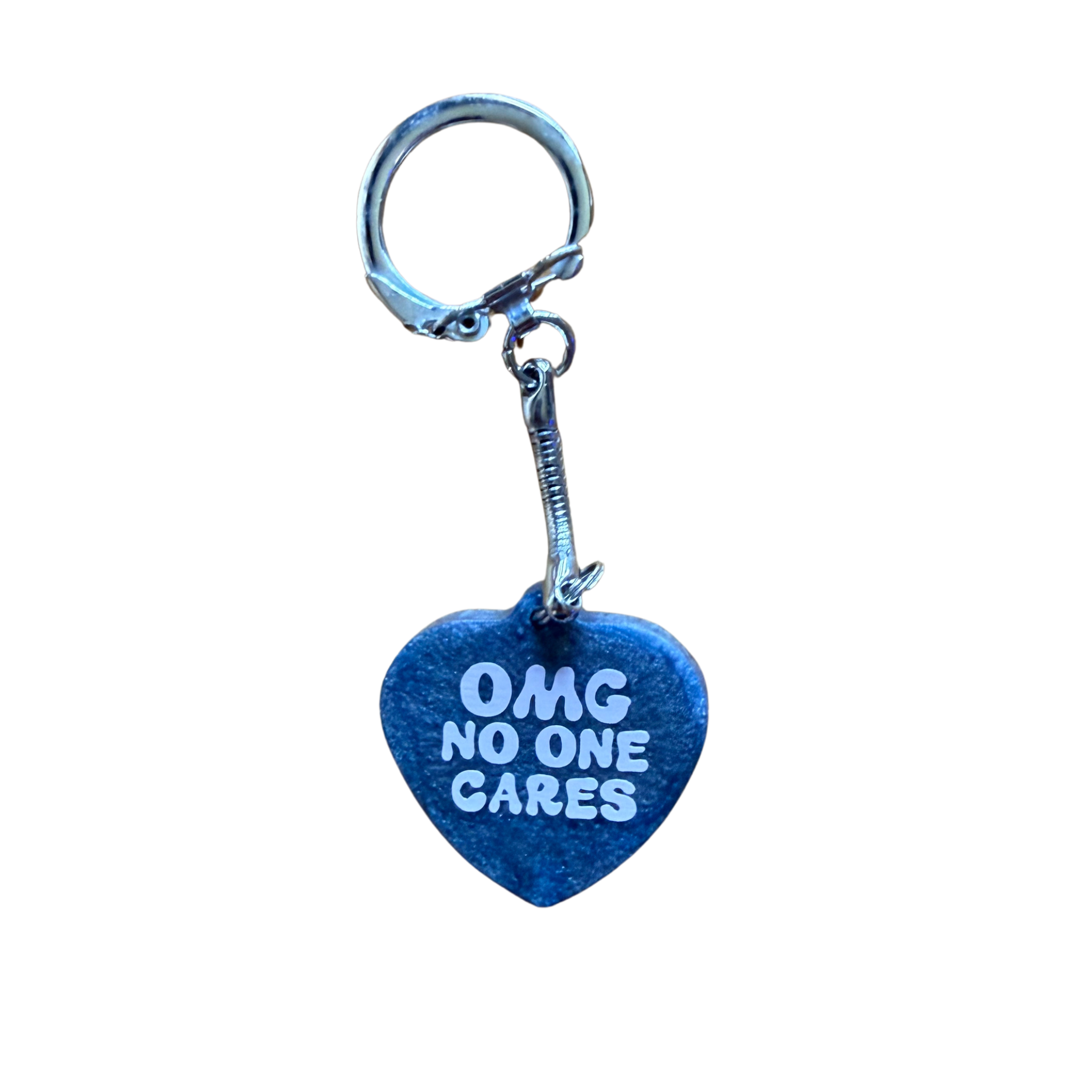 Resin Heart Shaped Keychain