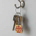 Square Resin Keychain