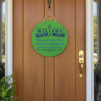 Welcome: Please Check Your Political and Religious Views at the Door Sign