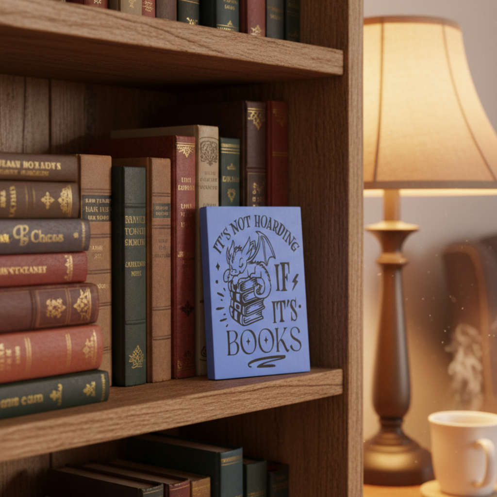It's Not Hoarding if It's Books Sign