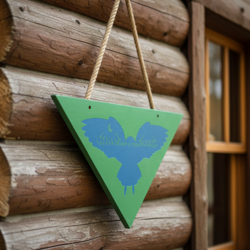 Midnight Owl Mountain Sign