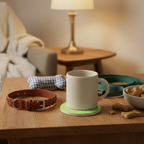 Round Paw Print Coaster