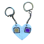 Best Friends Resin Puzzle Keychain Set