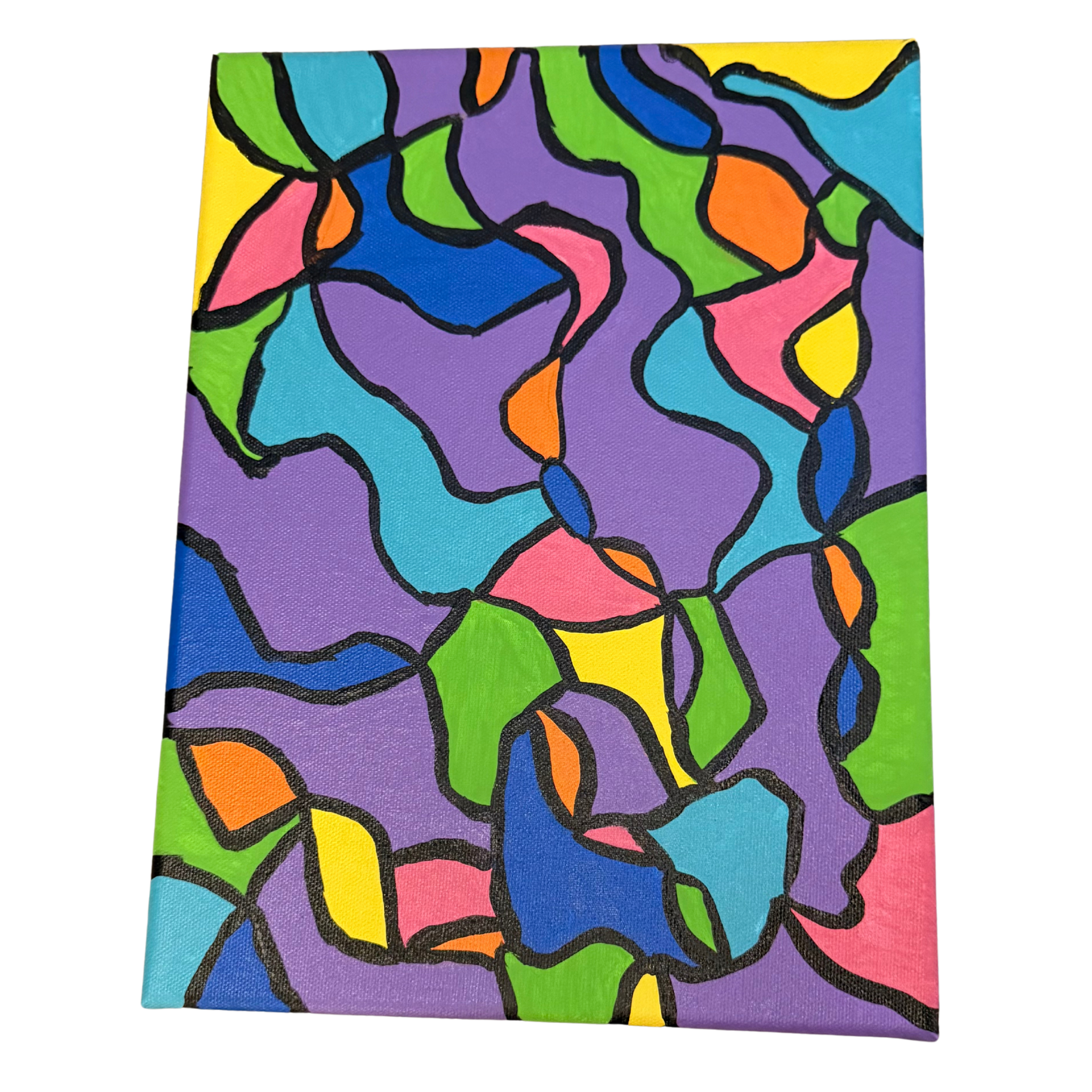 Pieces of Me: Vibrant 9x12 Abstract Painting