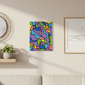 Pieces of Me: Vibrant 9x12 Abstract Painting