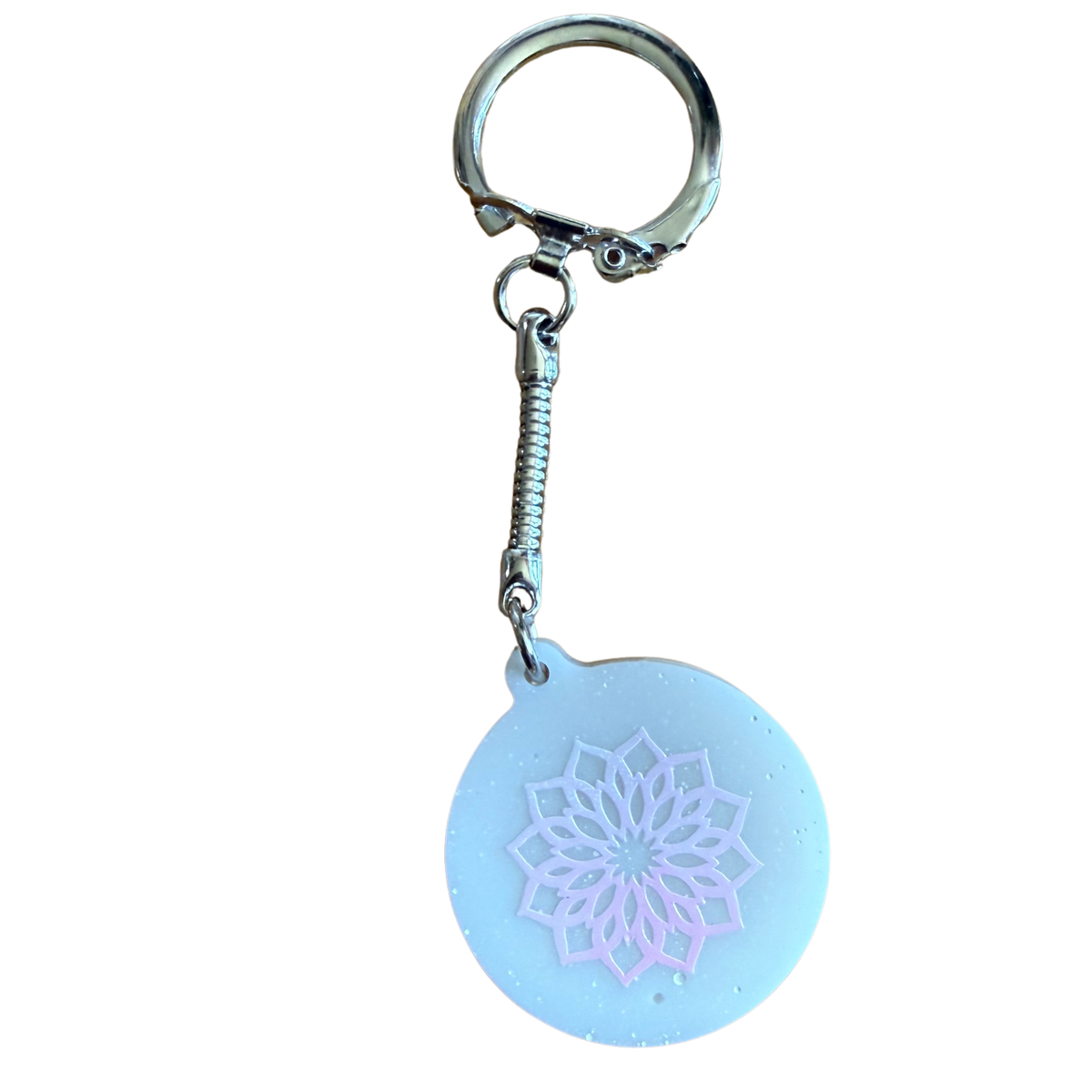 Large Round Resin Keychain