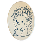 Porcupine and Flowers Sign