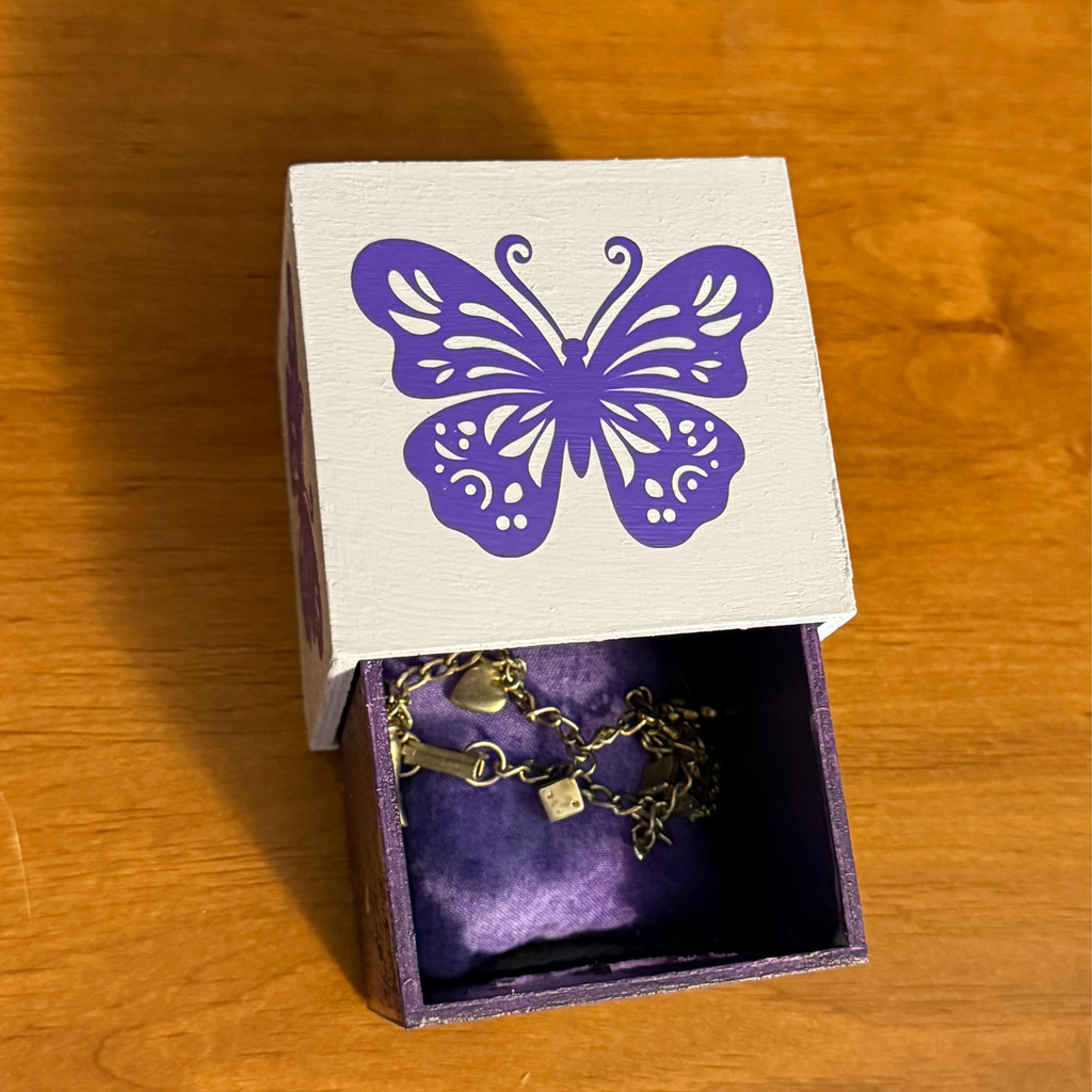 Butterfly Trinket Cube