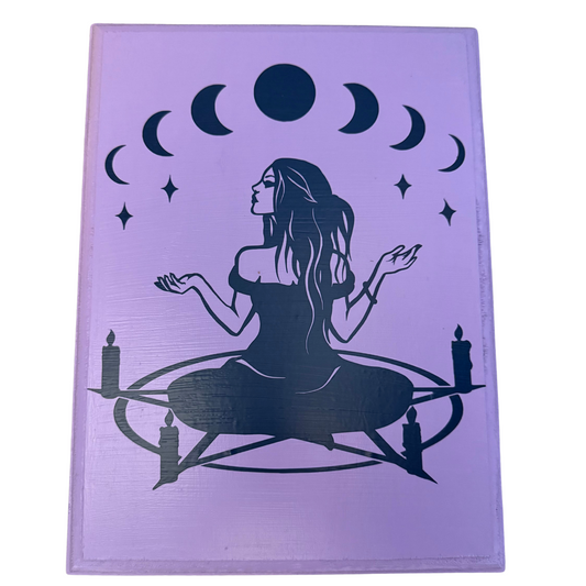 Pagan Woman & Moon Phases Wall Hanging