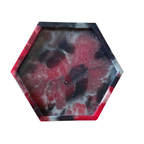 4 Inch Hexagon Resin Coaster