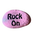 Small Painted Rock- Rock Pun Edition