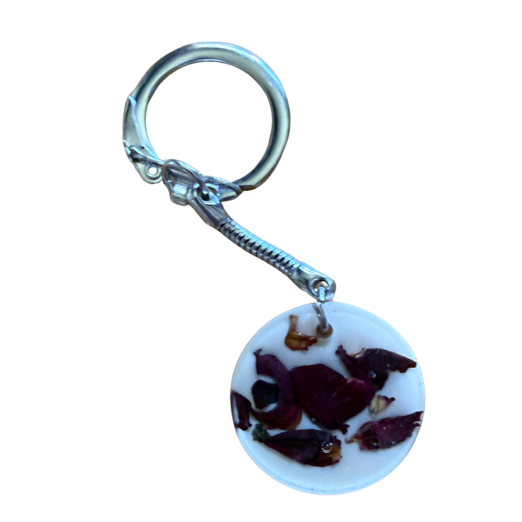 Small Round Resin Keychain