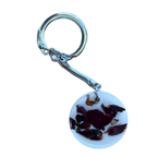 Small Round Resin Keychain