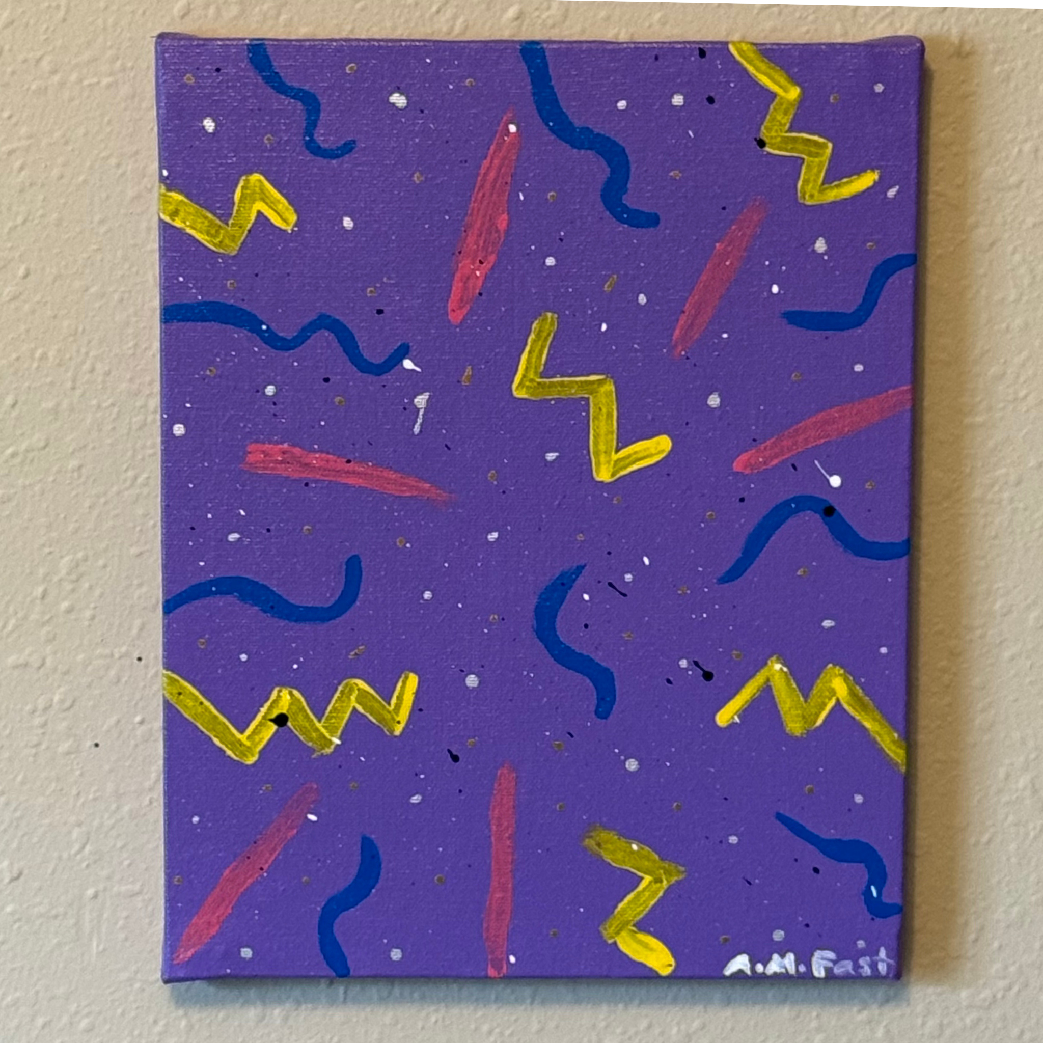 Saved By The Vibes Abstract Painting