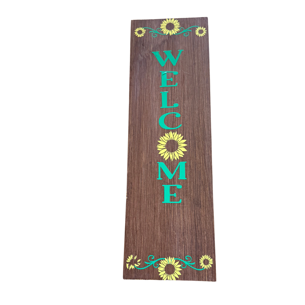 Sunflower Welcome Sign