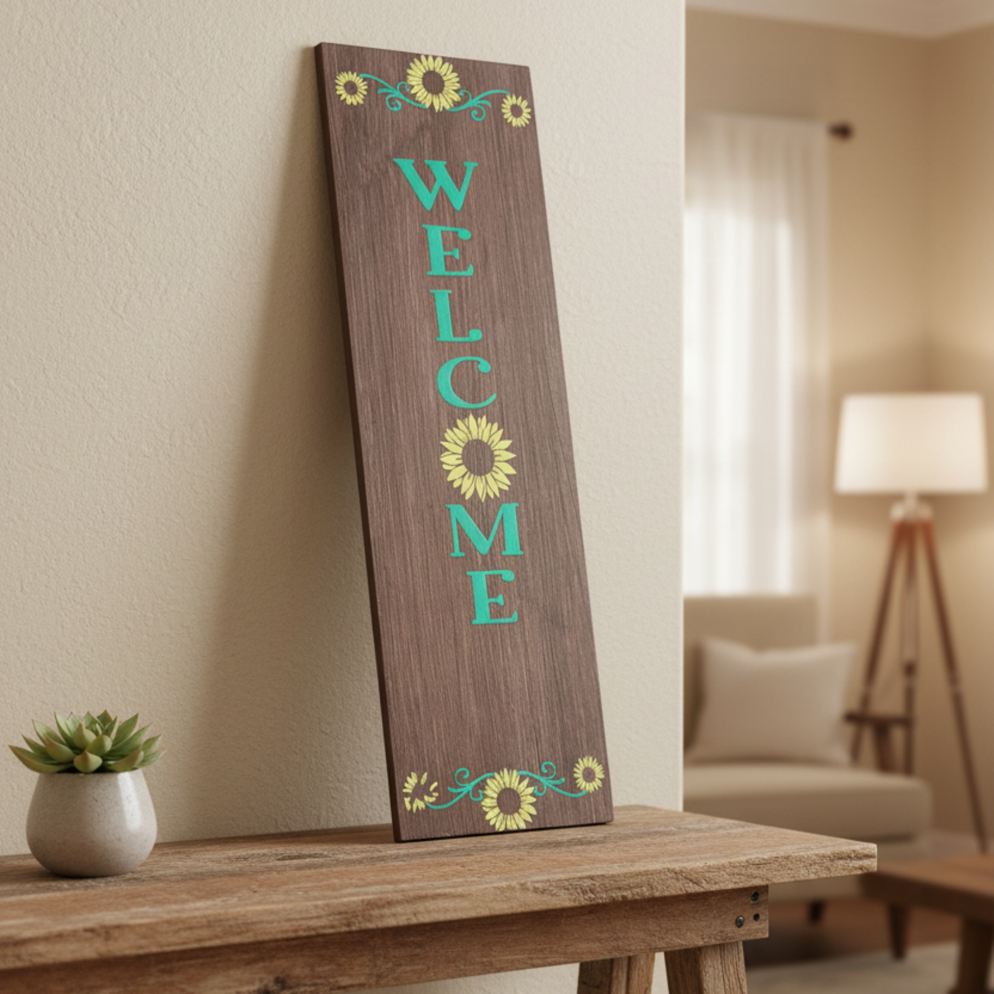 Sunflower Welcome Sign